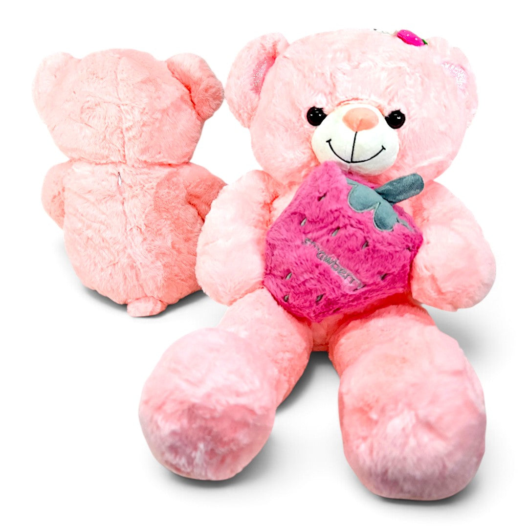 Peluche Oso Fresa Salmón 60 cm
