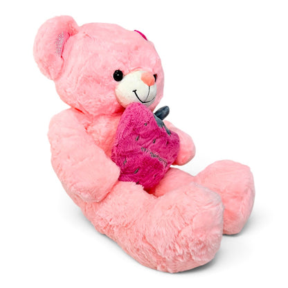 Peluche Oso Fresa Salmón 60 cm