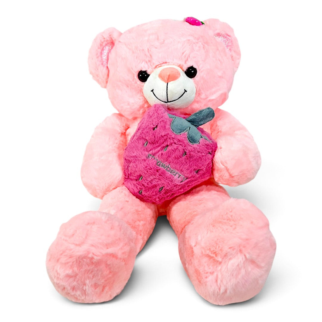 Peluche Oso Fresa Salmón 60 cm