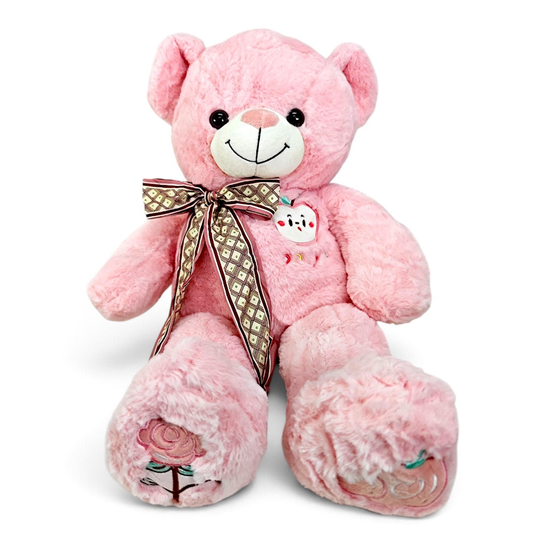Peluche Oso Manzana Rosado 60 cm