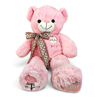 Peluche Oso Manzana Rosado 60 cm