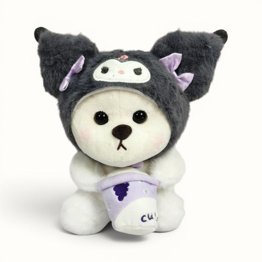 Peluche Osito disfraz Kuromi pequeño