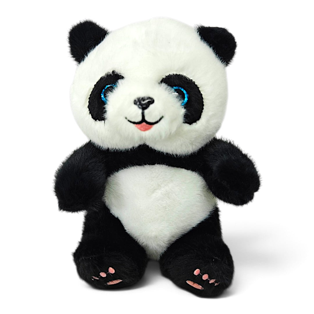 Peluche Panda Azul con Bambú