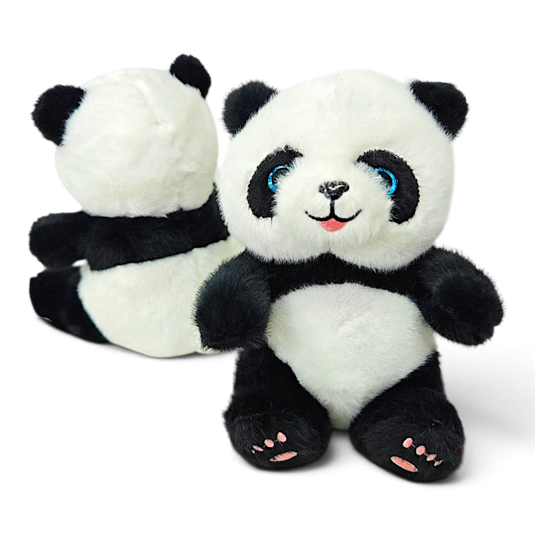 Peluche Panda Azul con Bambú