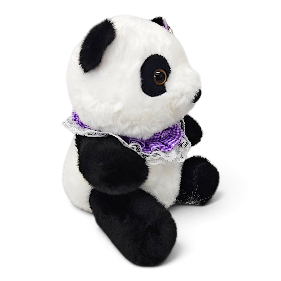 Peluche Panda Lila con Flor