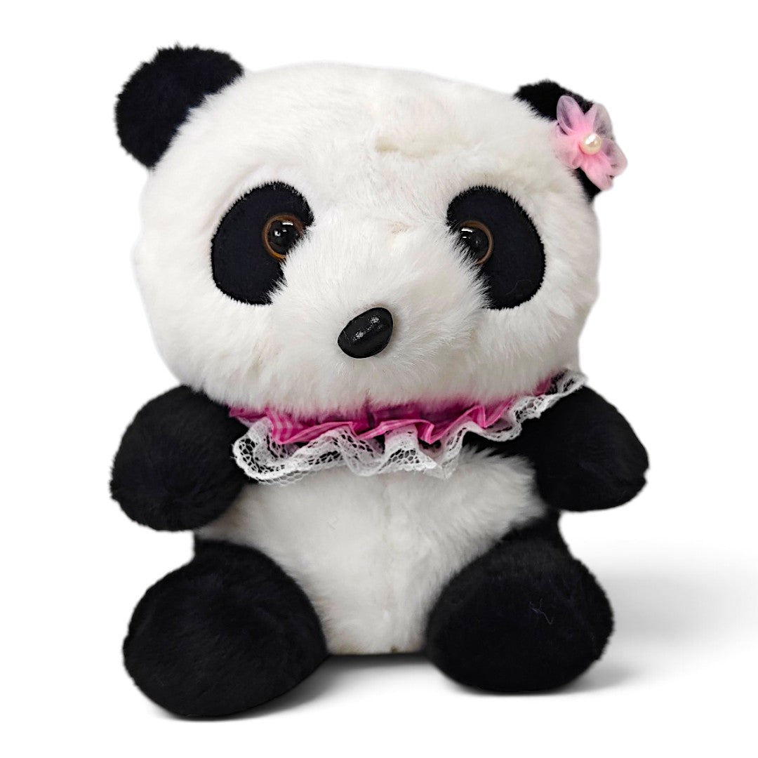 Peluche Panda Rosado con Flor