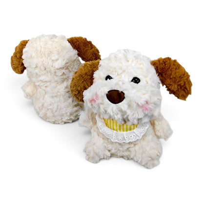 Peluche Perro con Pañoleta Amarilla a Rayas