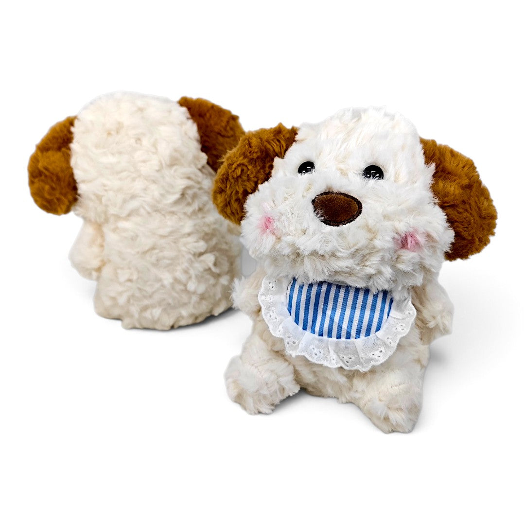Peluche Perro con Pañoleta Azul a Rayas