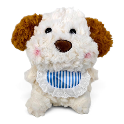 Peluche Perro con Pañoleta Azul a Rayas