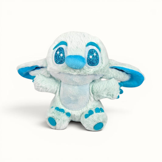 Peluche Stitch sin moño clasico 20 cm Azul bebé