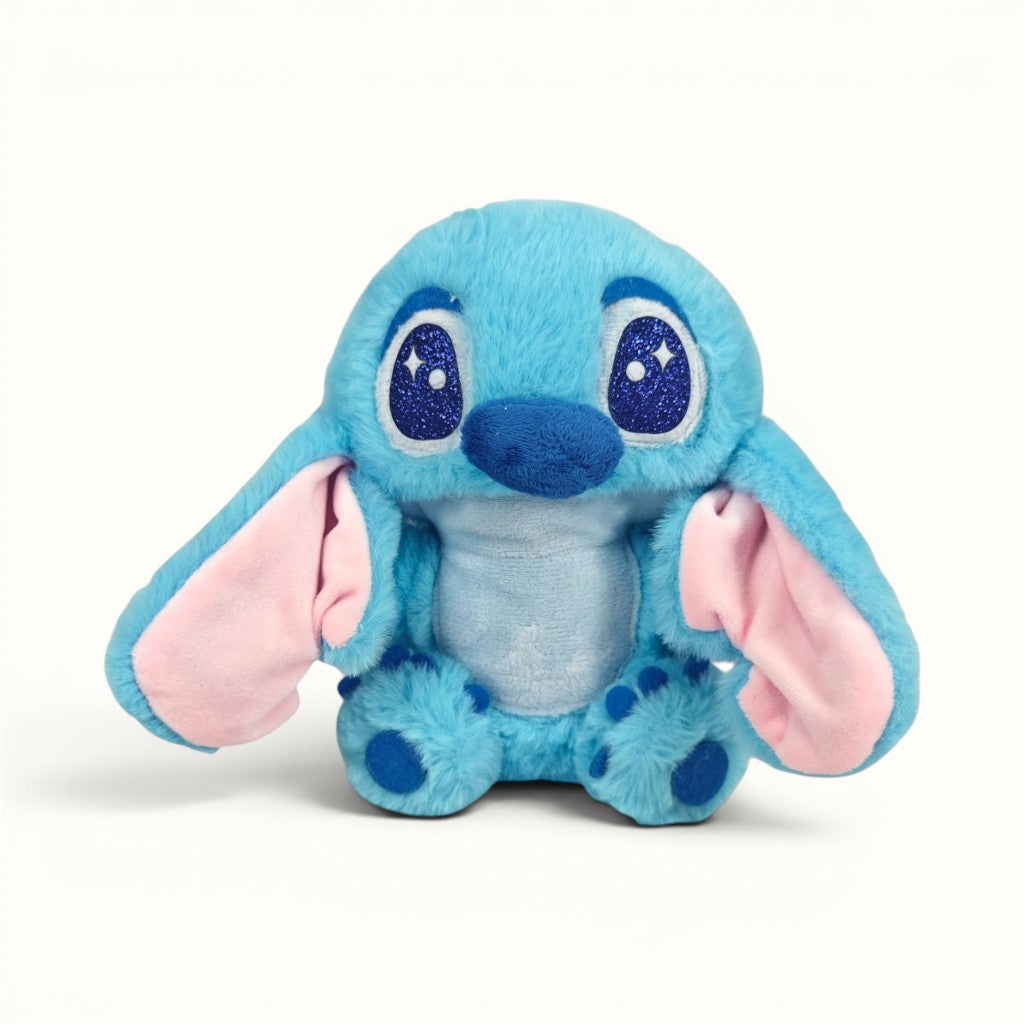 Peluche Stitch sin moño clasico 20 cm Azul cielo