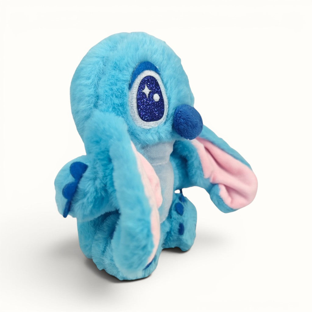 Peluche Stitch sin moño clasico 20 cm Azul cielo