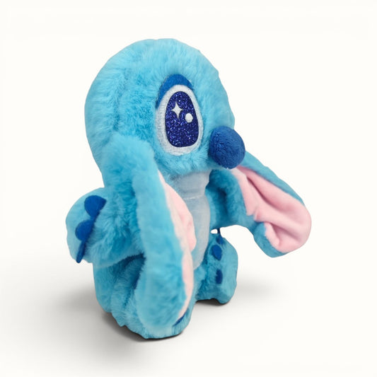 Peluche Stitch sin moño clasico 20 cm Azul cielo