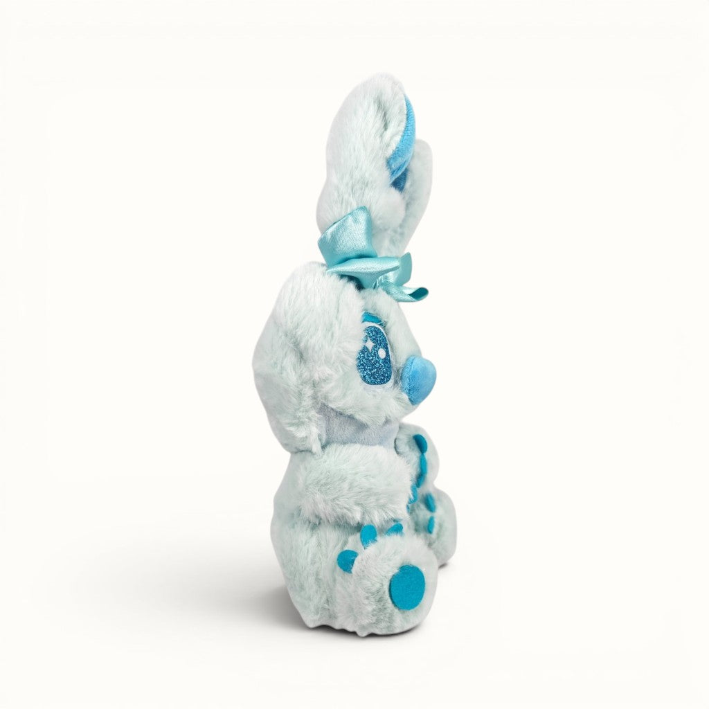 Peluche Stitch moño colores azul bebé