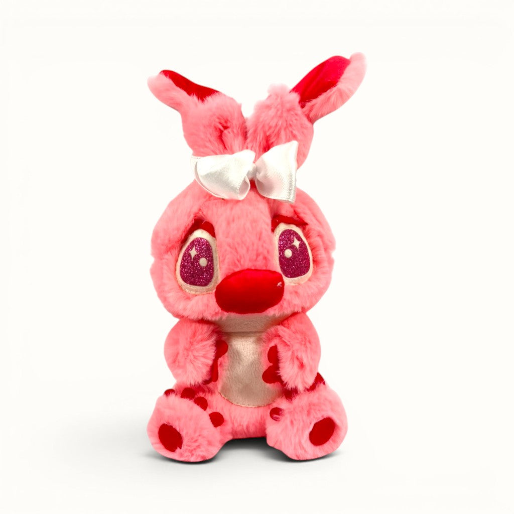 Peluche Stitch moño colores rosa/salmón