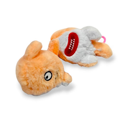 Llavero Peluche Tiburón Naranja Claro