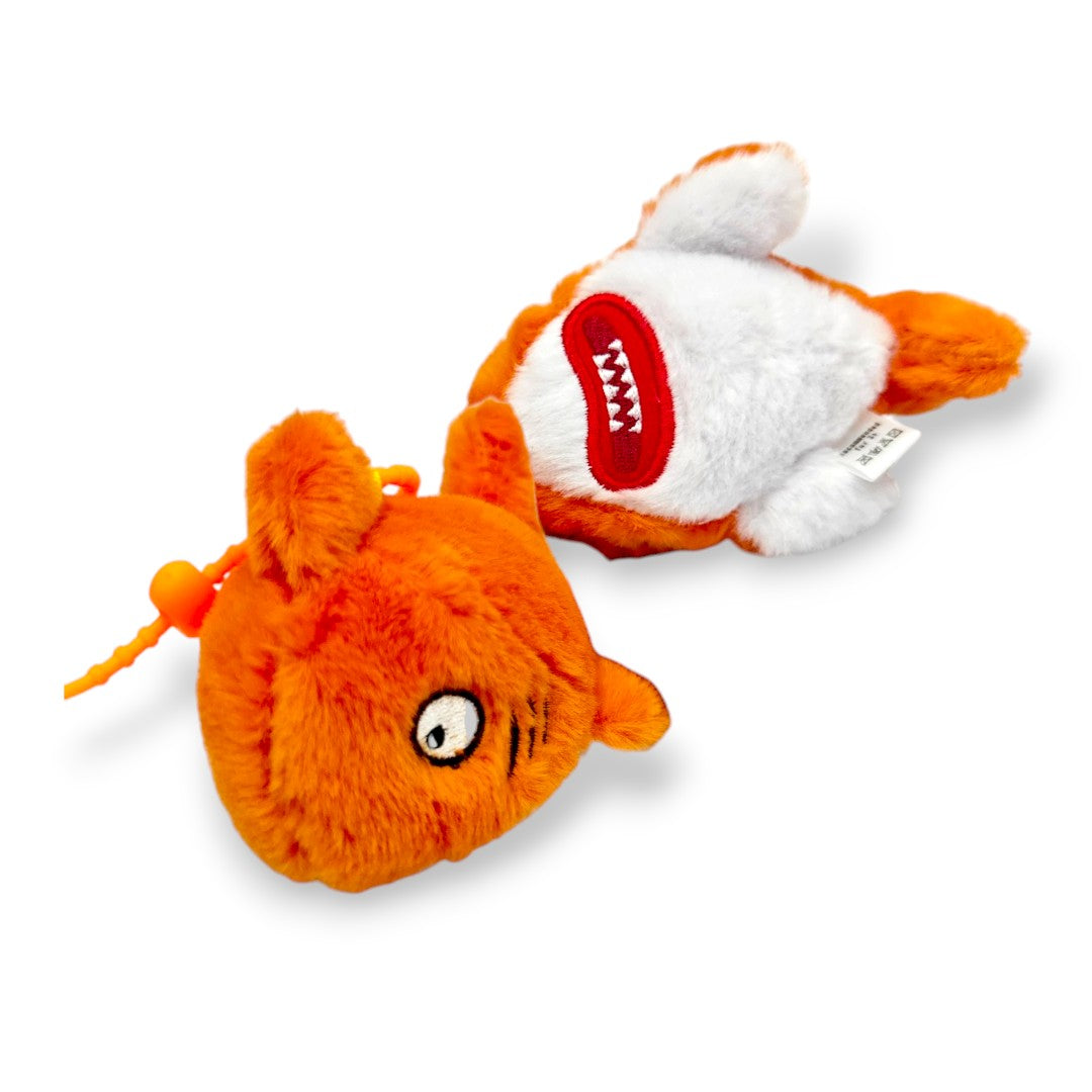 Llavero Peluche Tiburón Naranja