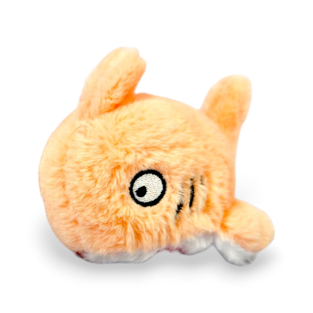 Llavero Peluche Tiburón Naranja Claro