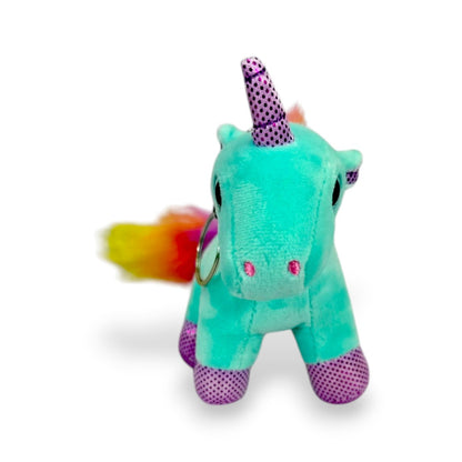 Llavero Unicornio Azul Celeste