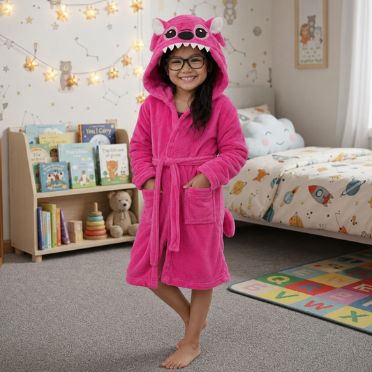 Bata para Niños Levantadora Angela Stitch Temática Pijama