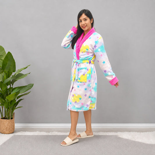 Bata para mujer Levantadora térmica colores Arcoíris Pastel Lila