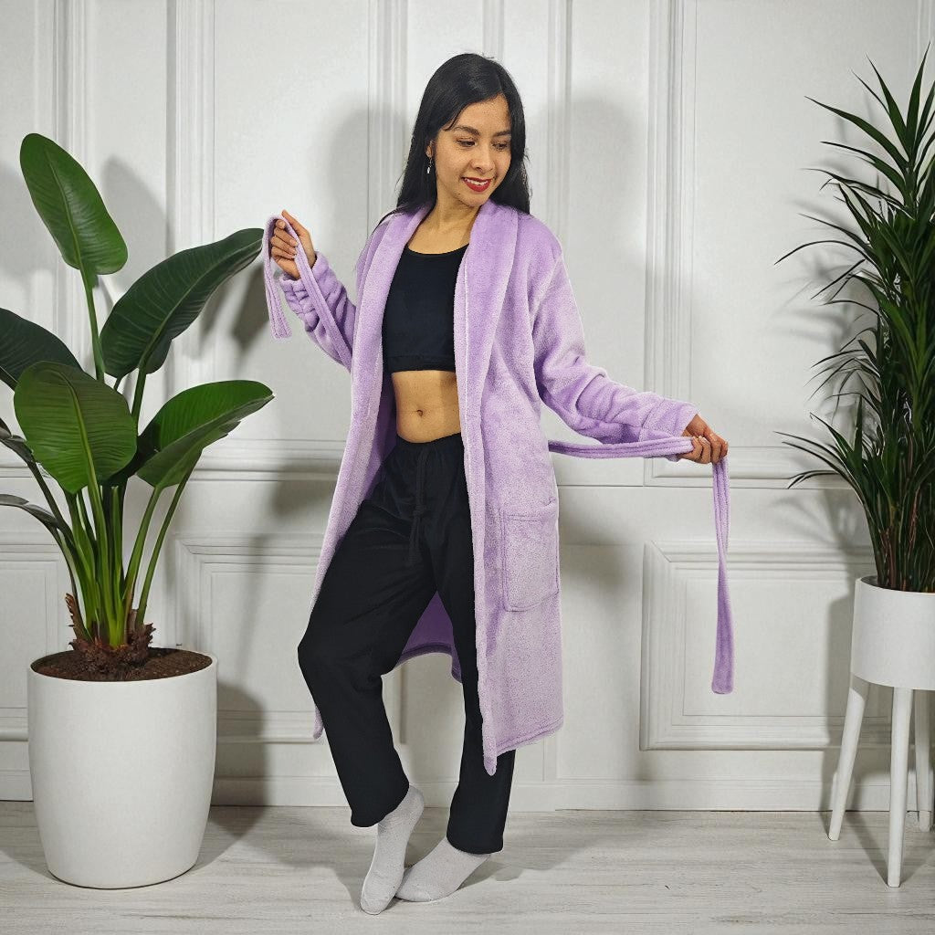 Bata para dama unicolor levantadora térmica NUEVO