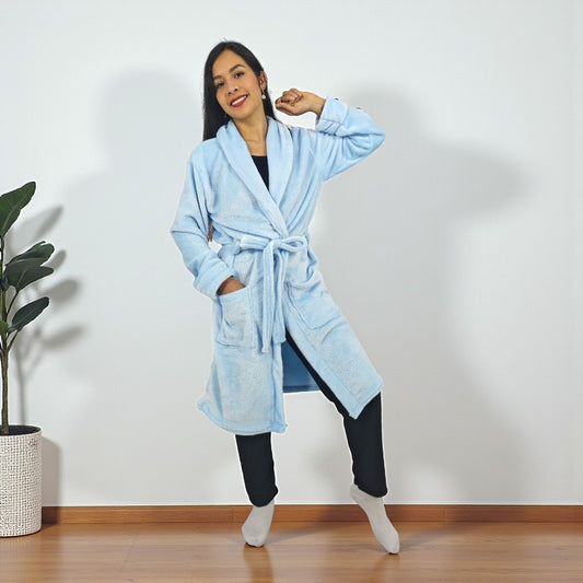 Bata para dama levantadora térmica unicolor NUEVO