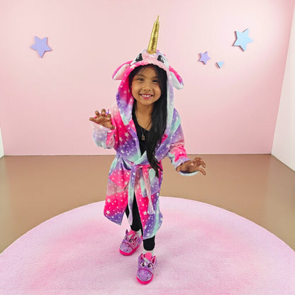 Bata para Niños Unicornio Chicle Temática Levantadora Pijama