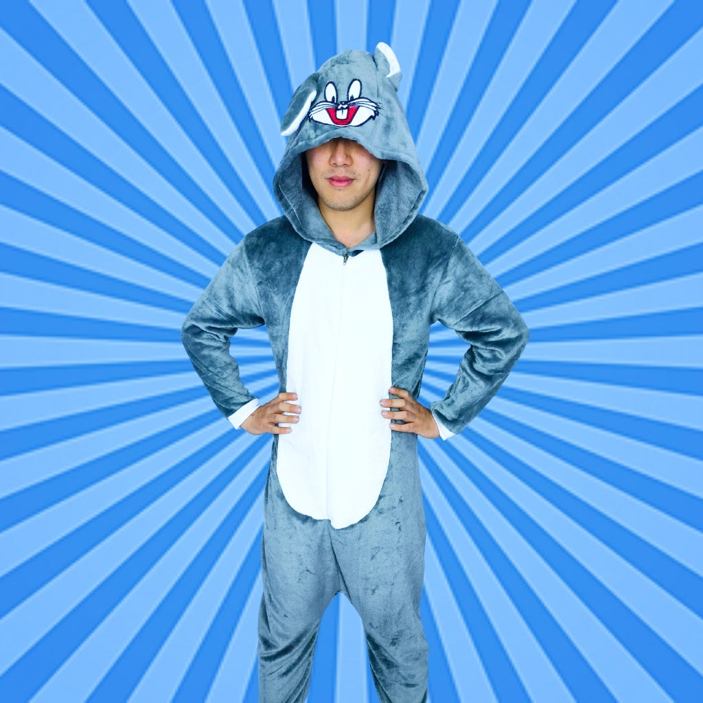 Pijama Kigurumi Térmica De Conejo Bugs Bunny Hombre