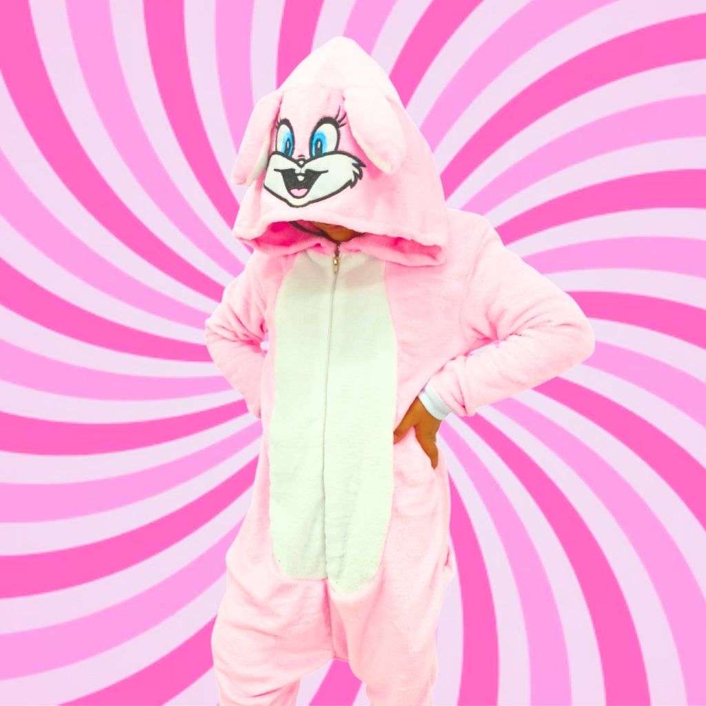 Kigurumi Térmica De Conejo Bugs Bunny Niña