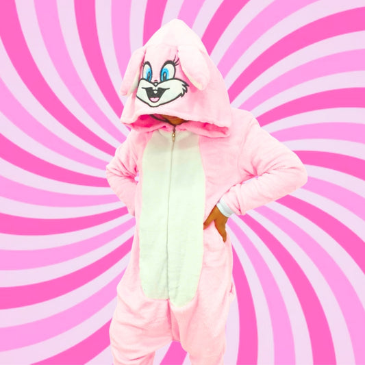 Kigurumi Térmica De Conejo Bugs Bunny Niña