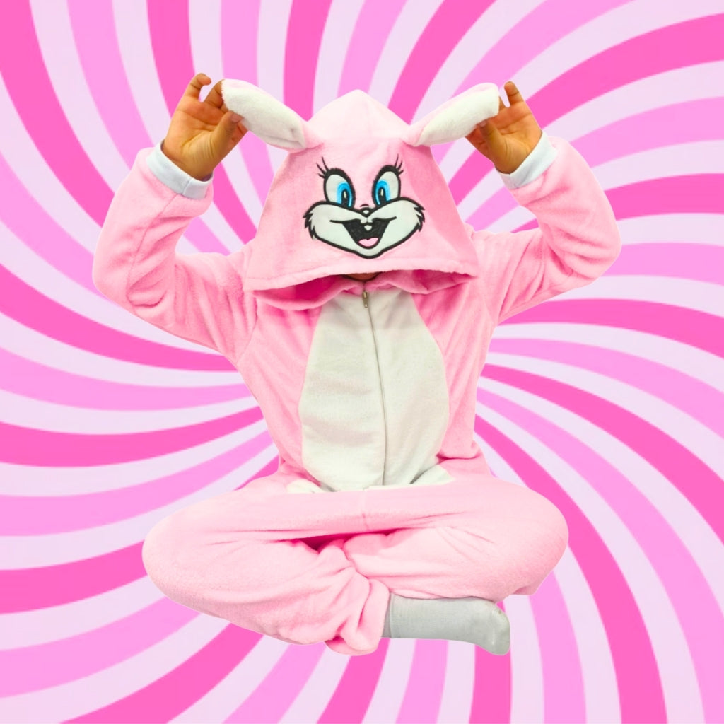 Kigurumi Térmica De Conejo Bugs Bunny Niña