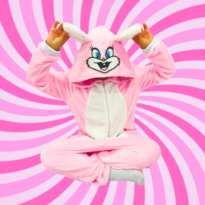 Kigurumi Térmica De Conejo Bugs Bunny Niña