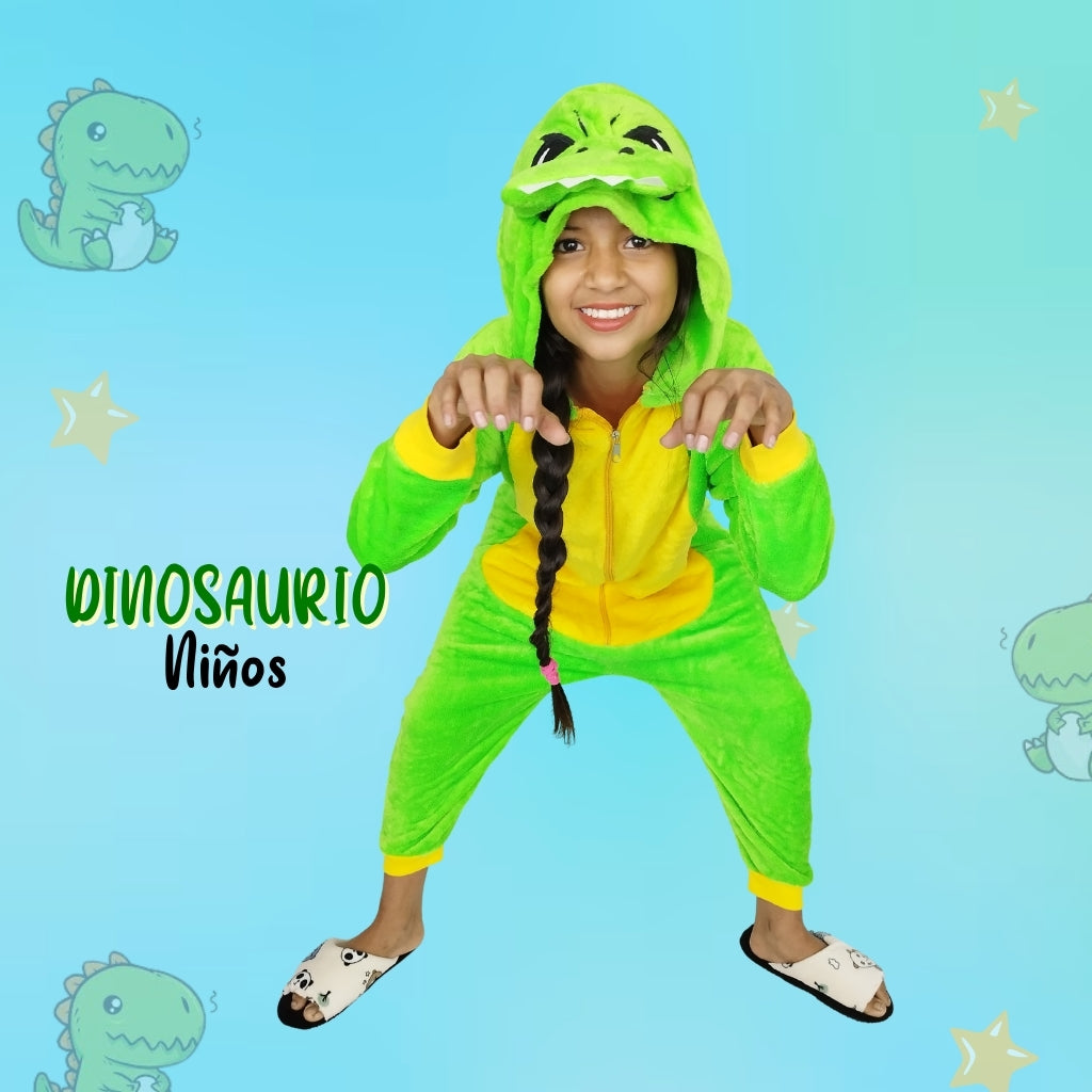 Kigurumi para Niños Dinosaurio Temática Levantadora Pijama