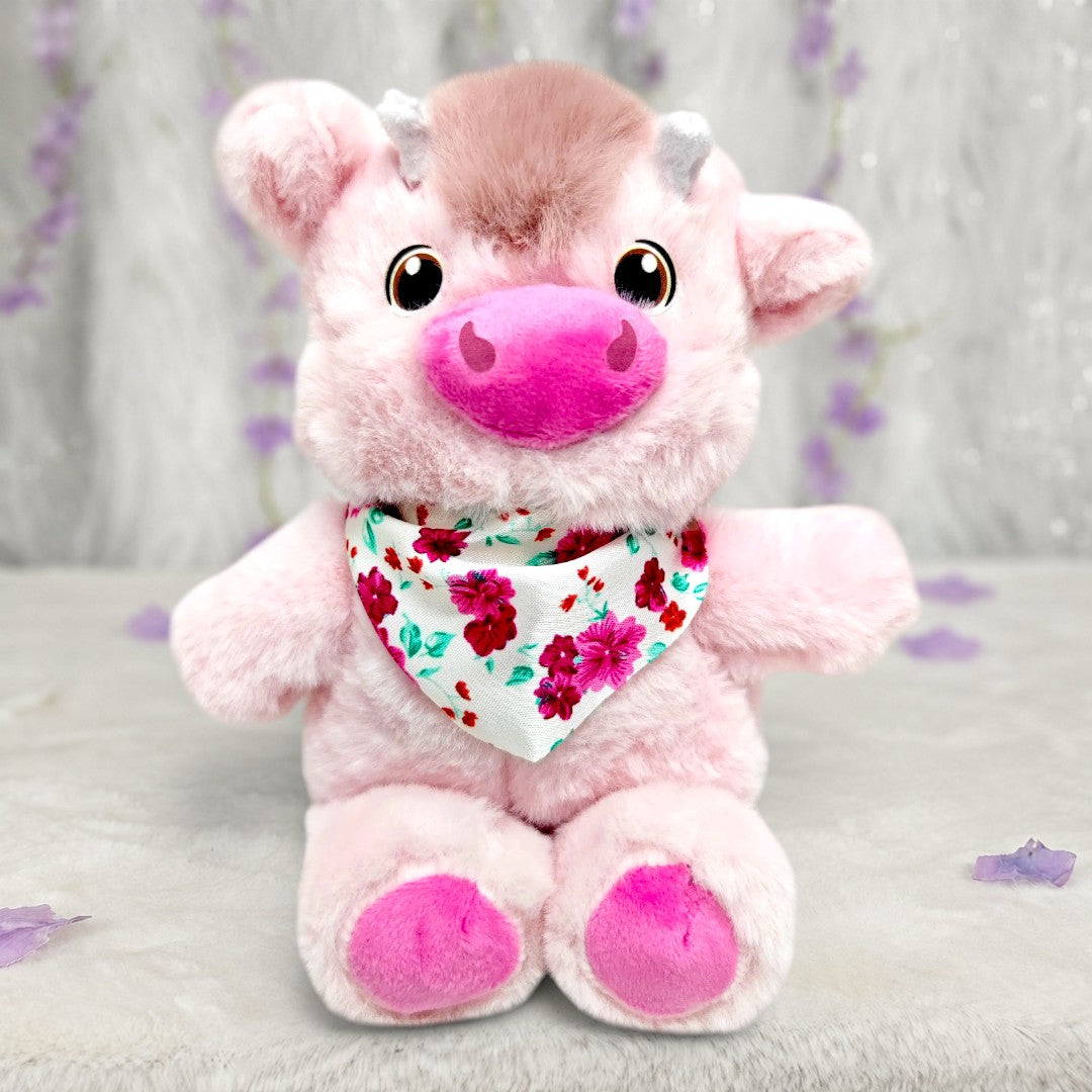 Peluche Vaca Corredora Rosado