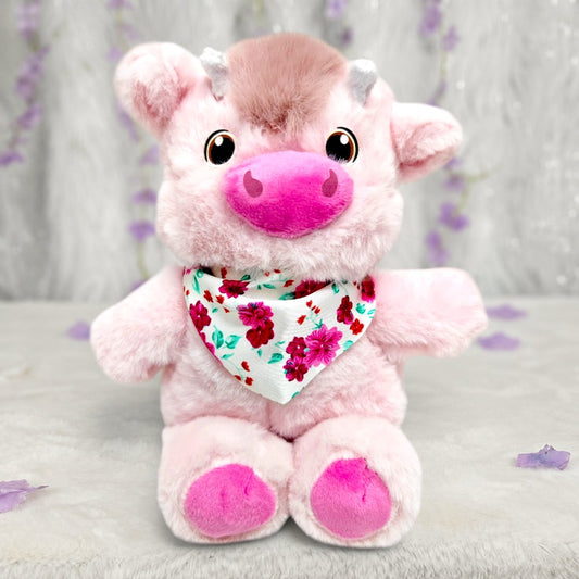 Peluche Vaca Corredora Rosado