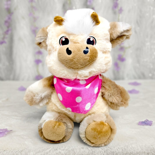 Peluche Vaca Corredora Beige