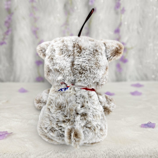 Peluche Vaca Corredora Gris Jaspeado