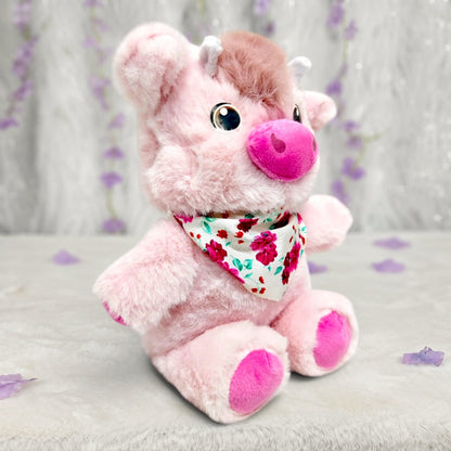 Peluche Vaca Corredora Rosado