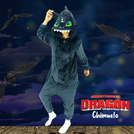 Pijama Térmica De Chimuelo Dragón Para Adultos Y Niños
