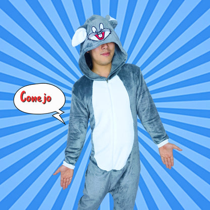 Pijama Kigurumi Térmica De Conejo Bugs Bunny Hombre