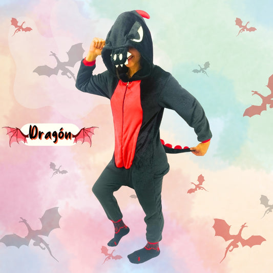 Pijama Kigurumi Dragón Dinosaurio Niños Y/o Adultos