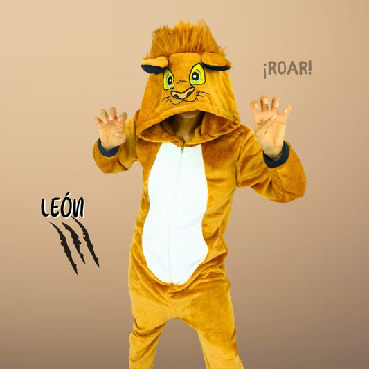 Pijama Térmica De León Para Adultos Y Niños