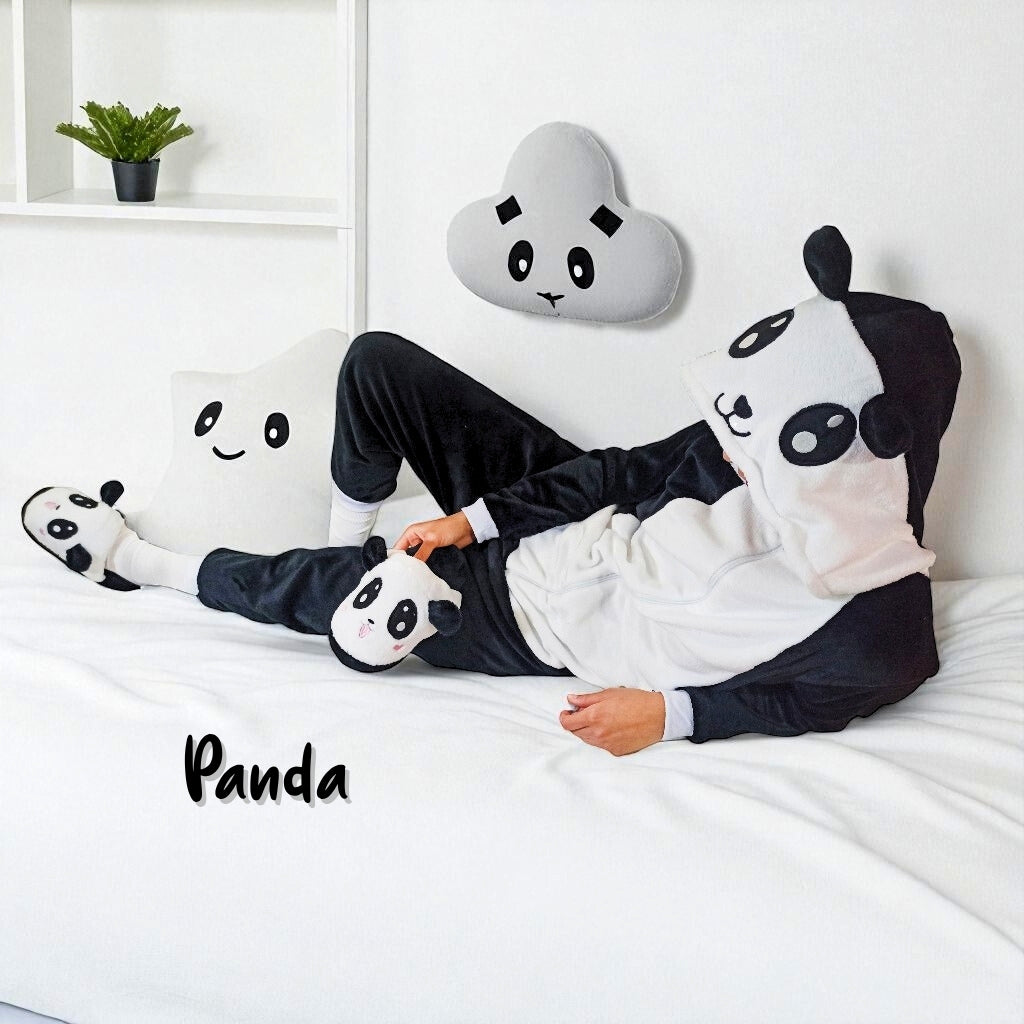 Pijama Térmica De Panda Para Niños Y Adultos