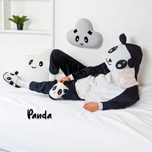 Pijama Térmica De Panda Para Niños Y Adultos