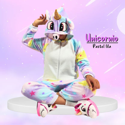 Kigurumi De Unicornio Pastel Lila Adultos