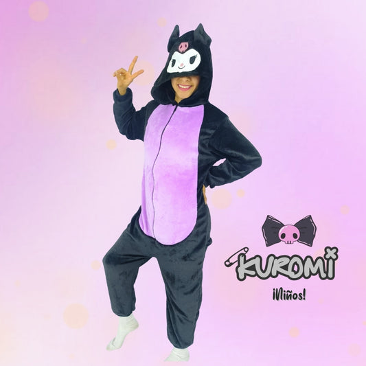 Kigurumi Térmica De Kuromi Hello Kitty Para Niños