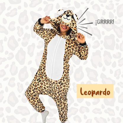 Kigurumi De Leopardo Adultos