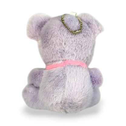 Llavero Peluche Oso Love Lila