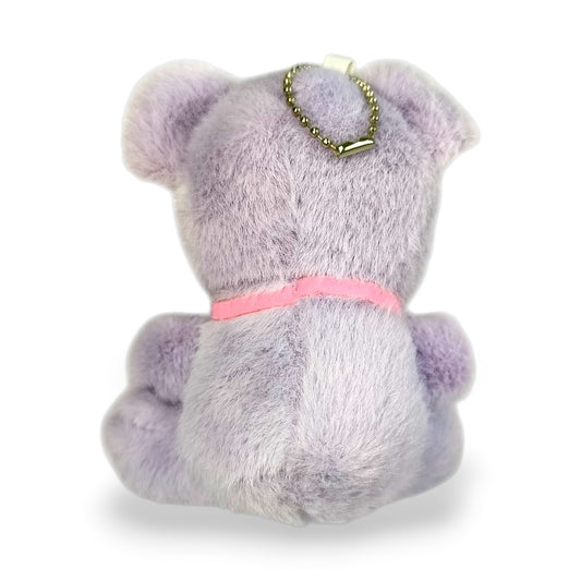 Llavero Peluche Oso Love Lila